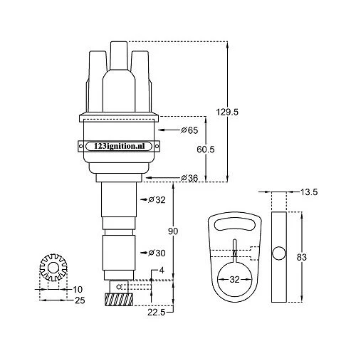 123 Bluetooth Programmable Distributor for Porsche 911, 930 and 3.3 SC for Hkz 6-Pin Boxes Only - Image 5