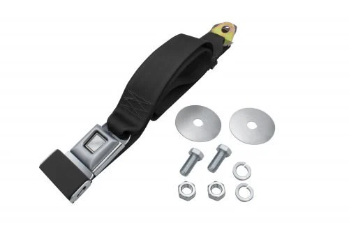 2 Point Lap Seat Belt, Universal 72" Push Button Latch, Black, Sold Each - Image 5