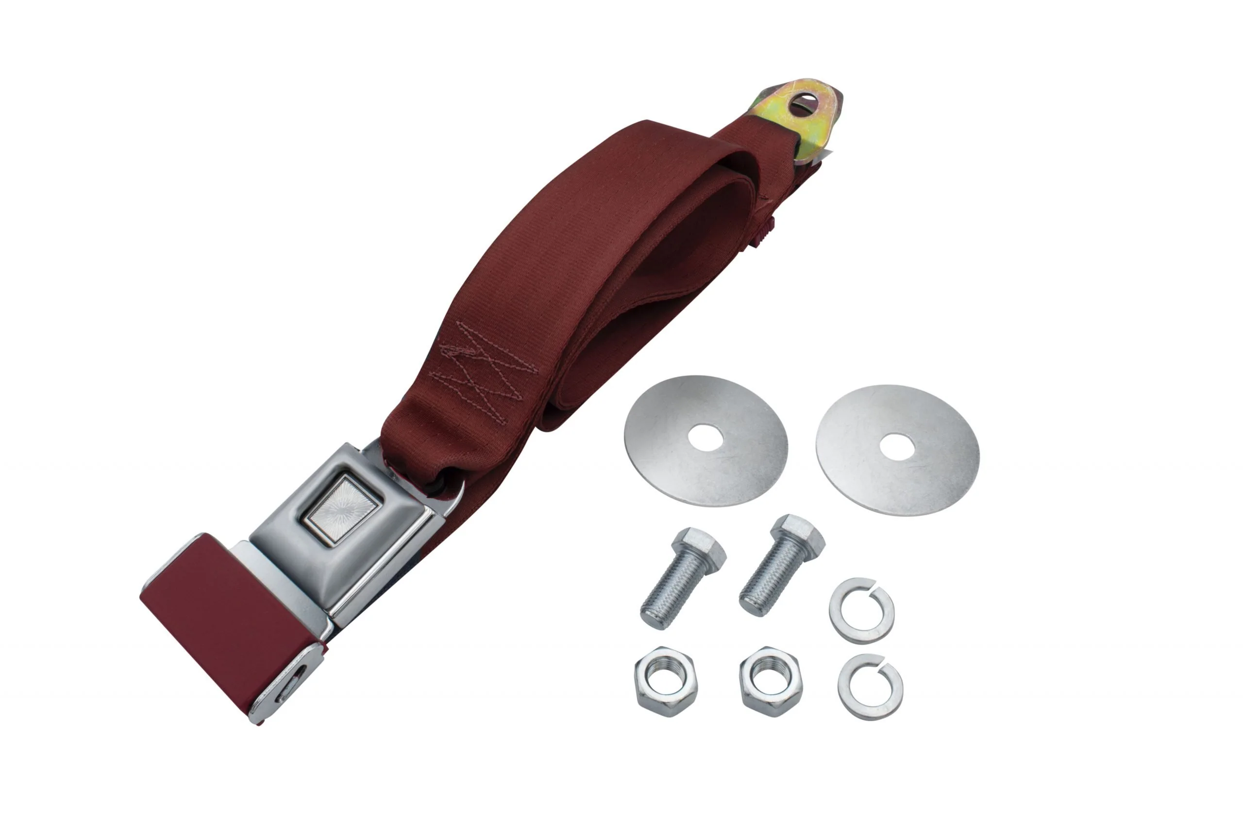 2 Point Lap Seat Belt, Universal 72", Red, Each