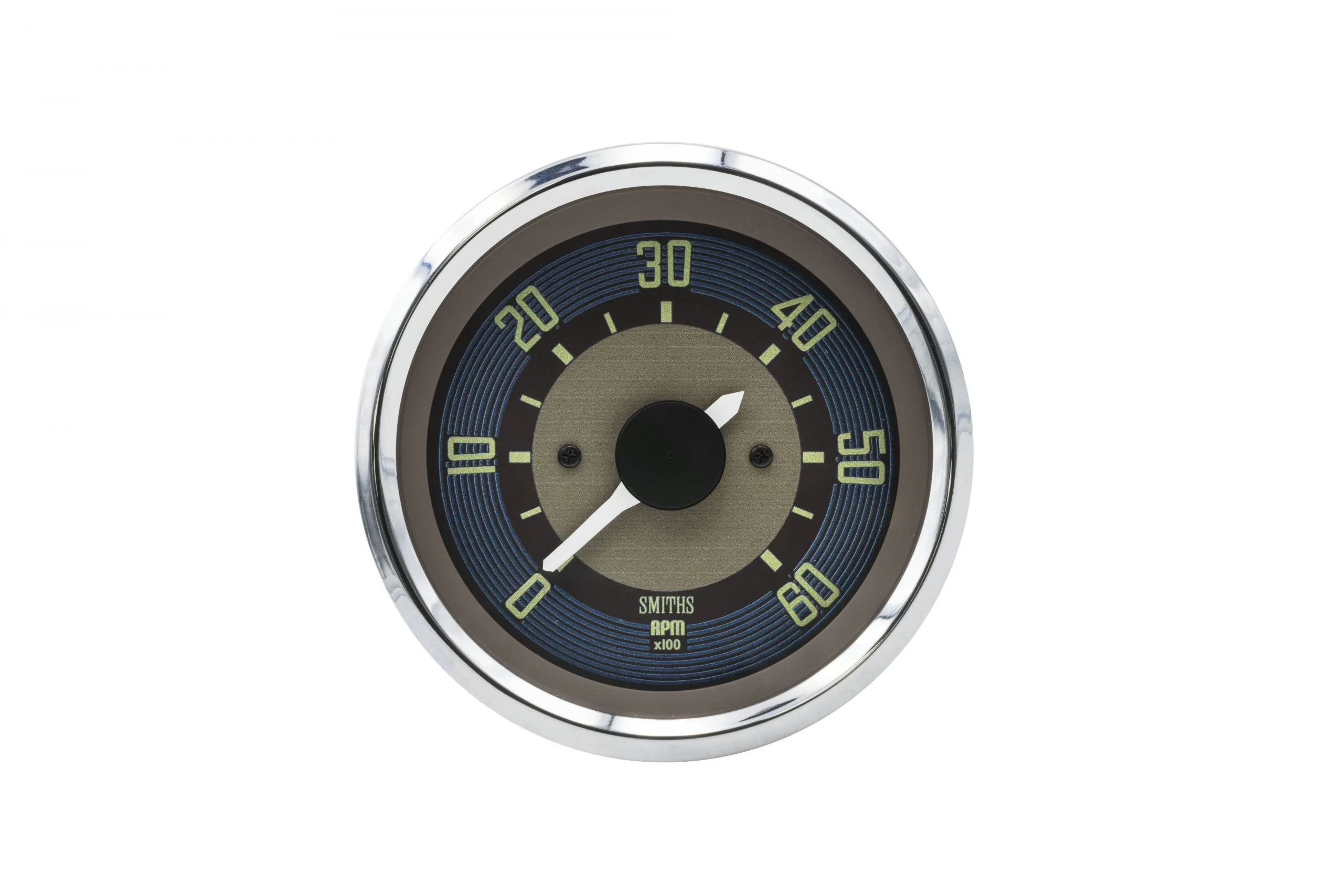 80mm 0-6000 RPM Chrome, Bezel Brown Dial Tachometer for Type 1 & 2