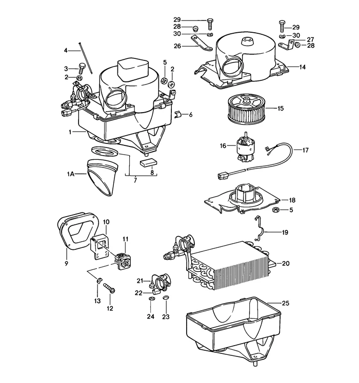 A/C Evaporator Motor for Porsche 911 (1986-89) - Image 3