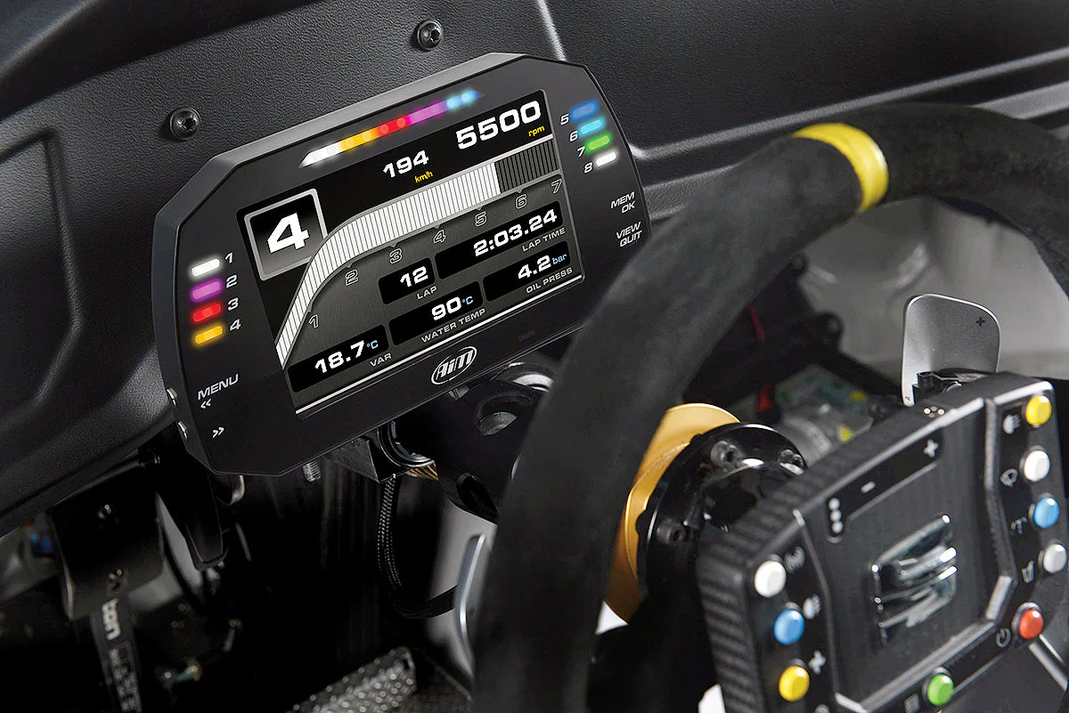 AiM Sports MXG 1.3 Large Color TFT Dash and Data Logger - Image 10