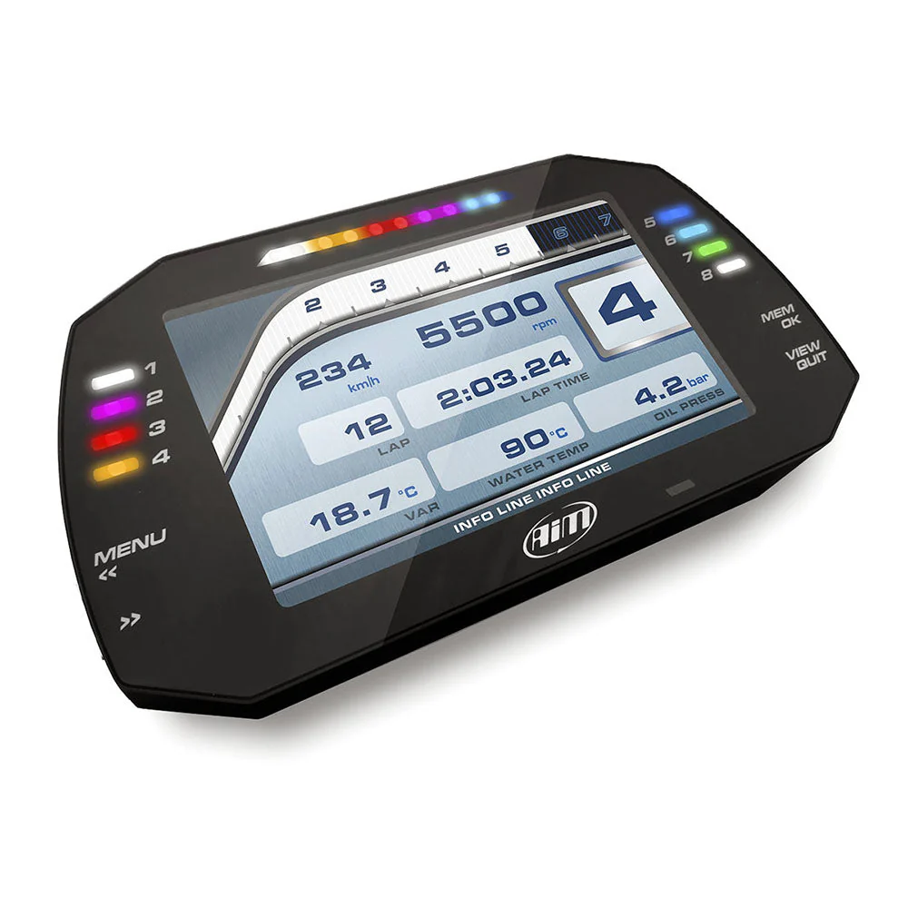 AiM Sports MXG 1.3 Large Color TFT Dash and Data Logger - Image 3