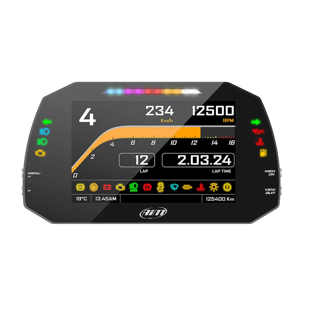 AiM Sports MXG 1.3 Strada Large Color TFT Dash - Image 10