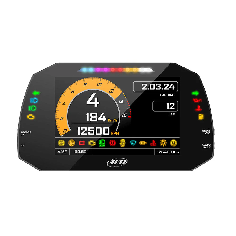 AiM Sports MXG 1.3 Strada Large Color TFT Dash - Image 2