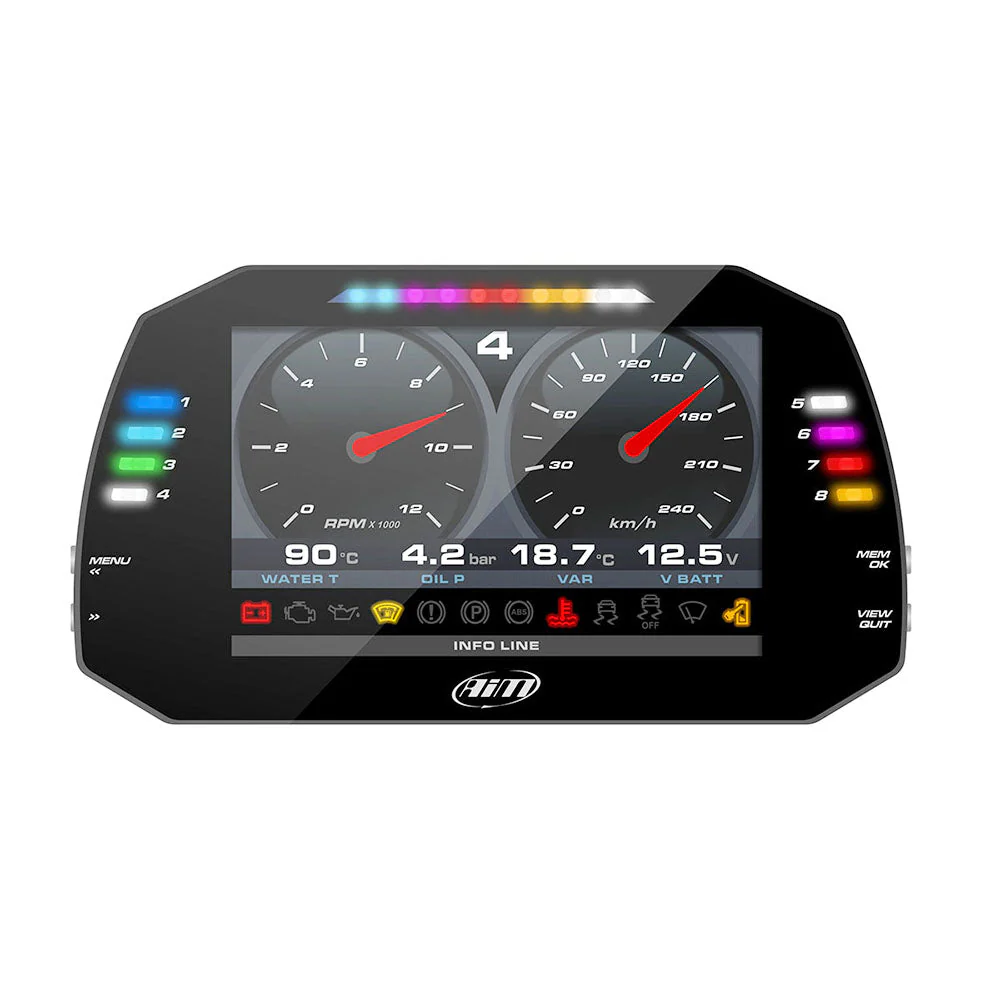 AiM Sports MXG 1.3 Strada Large Color TFT Dash - Image 3