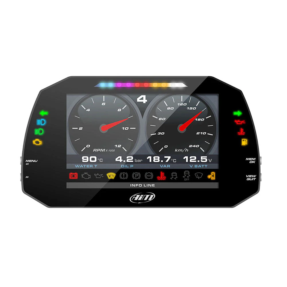 AiM Sports MXG 1.3 Strada Large Color TFT Dash - Image 6