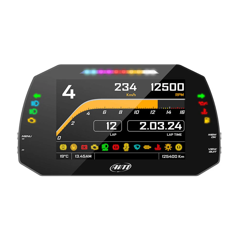 AiM Sports MXG 1.3 Strada Large Color TFT Dash - Image 8