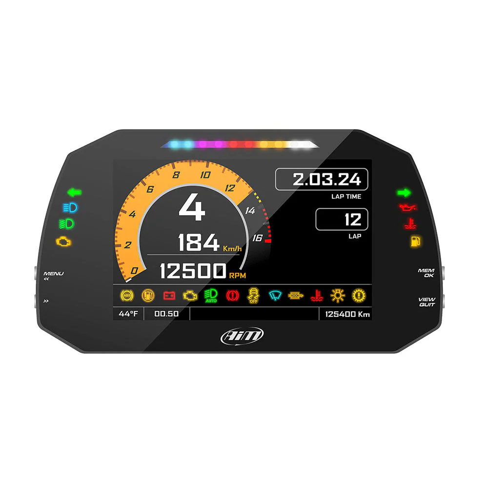 AiM Sports MXG 1.3 Strada Large Color TFT Dash - Image 9