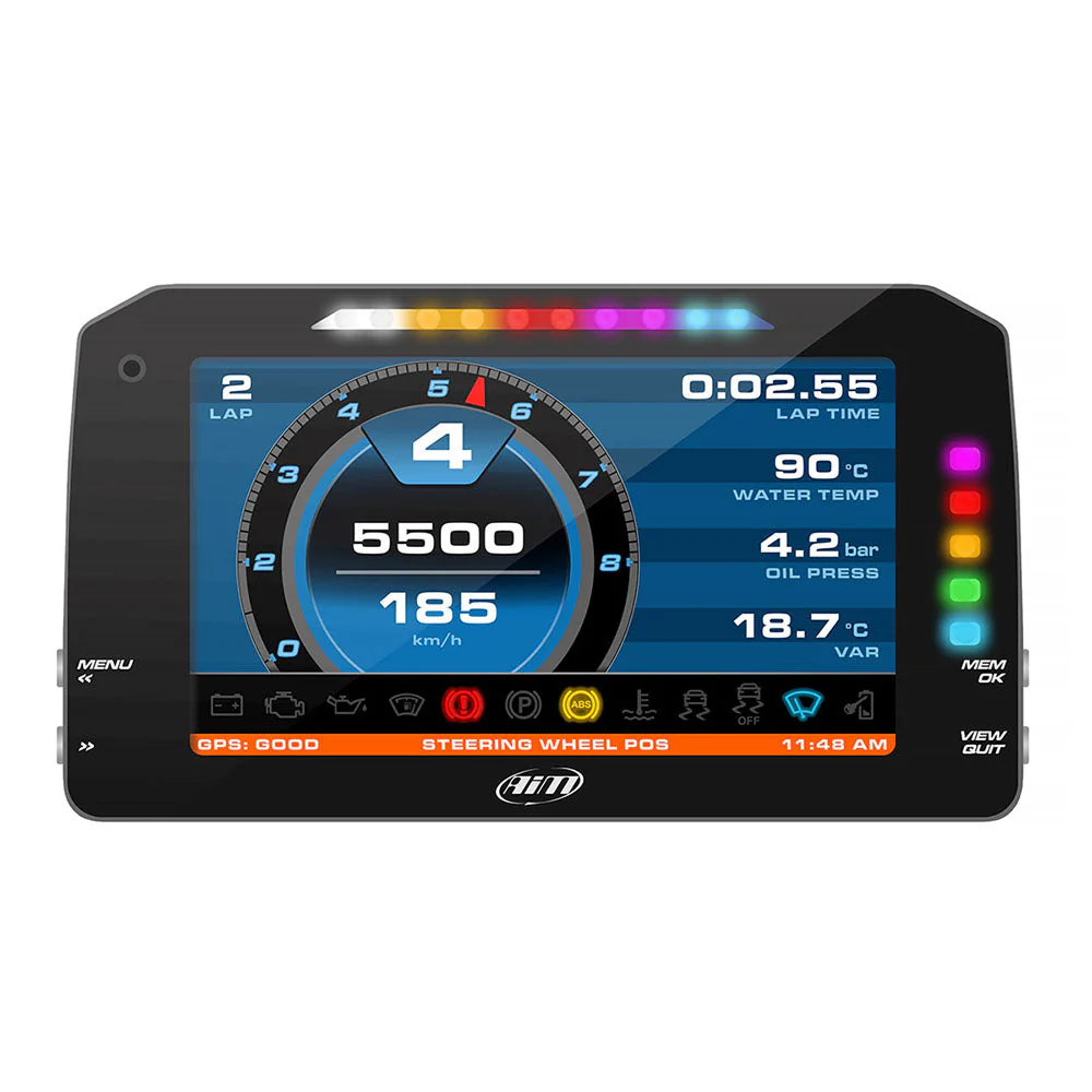AiM Sports MXP Midsize Color TFT Dash and Data Logger - Image 3