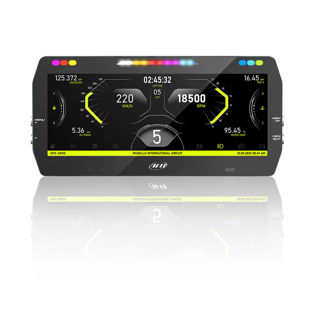 AiM Sports MXT 1.3 10" Color TFT Dash Data Logger