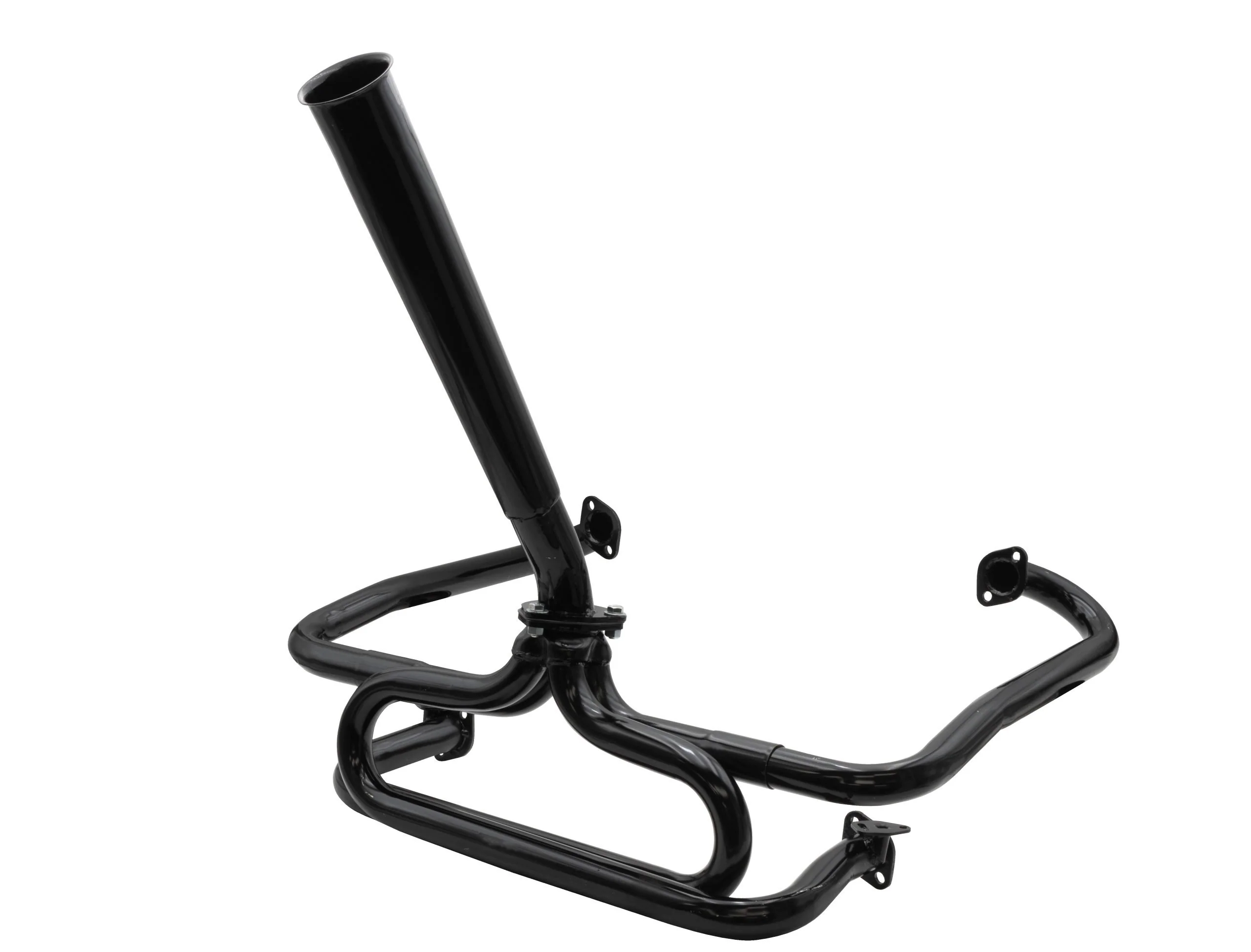 Baja Exhaust System, w/ Long Black Stinger, Eliminates Heater Boxes
