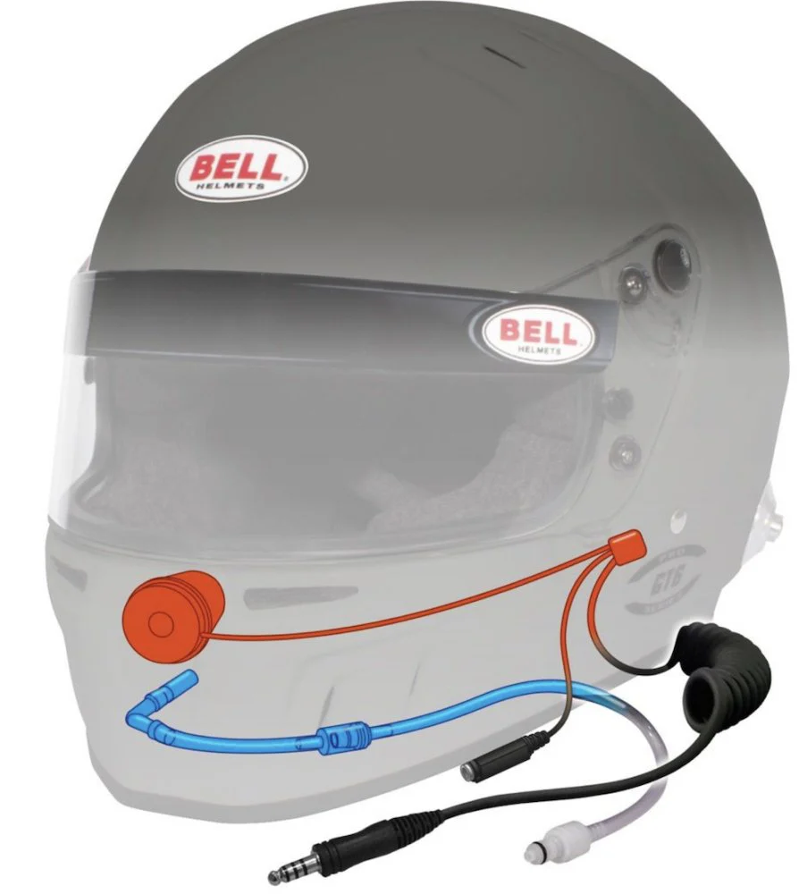 Bell HP6 8860-2018 RD-4C Carbon Fiber Helmet with Built-in Electronics/Hydration - Image 4