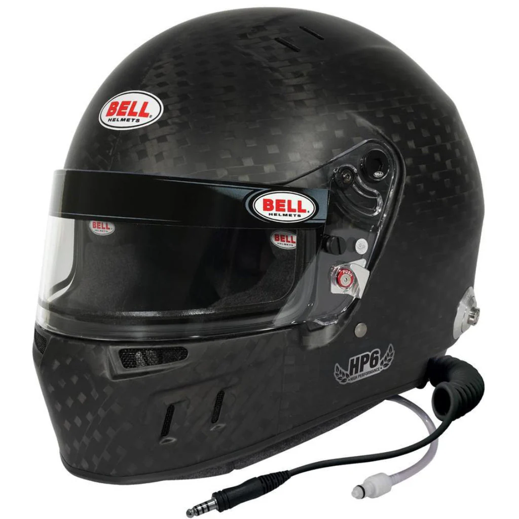 Bell HP6 EVO-II 8860-2018 RD-4C/EC Carbon Fiber Helmet with Built-in Earcup Speakers /Hydration