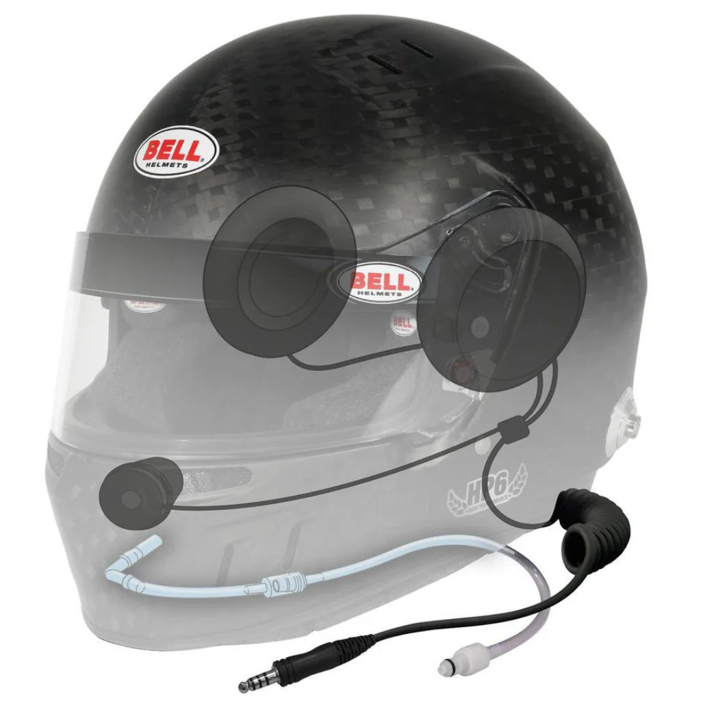 Bell HP6 EVO-II 8860-2018 RD-4C/EC Carbon Fiber Helmet with Built-in Earcup Speakers /Hydration - Image 3