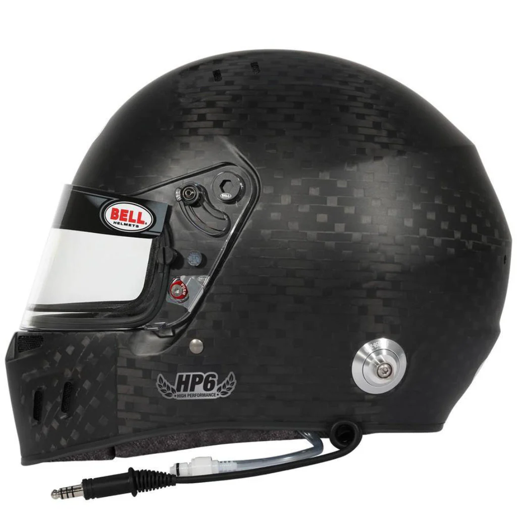 Bell HP6 EVO-II 8860-2018 RD-4C/EC Carbon Fiber Helmet with Built-in Earcup Speakers /Hydration - Image 4