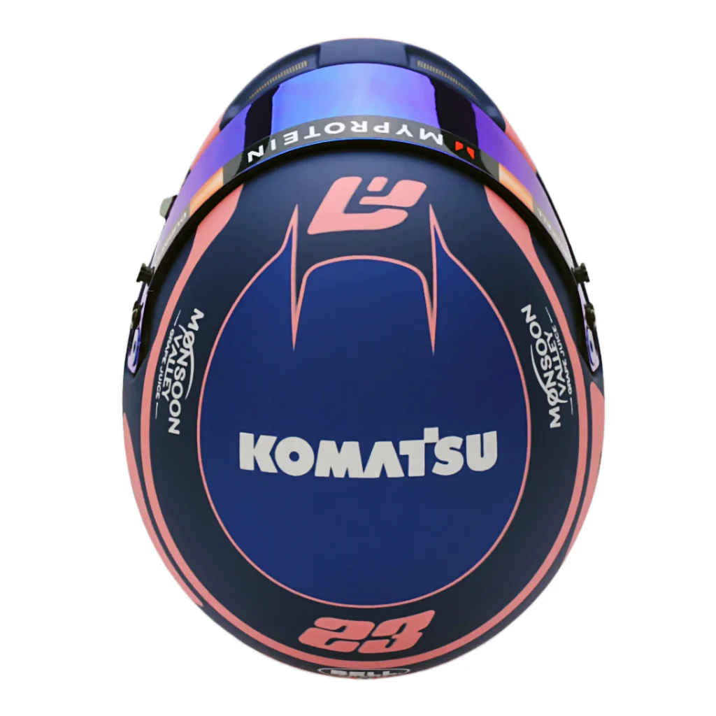 Bell HP77 Alex Albon 1:2 Scale F1 Mini Helmet | Williams 2024 F1 Season - Image 8