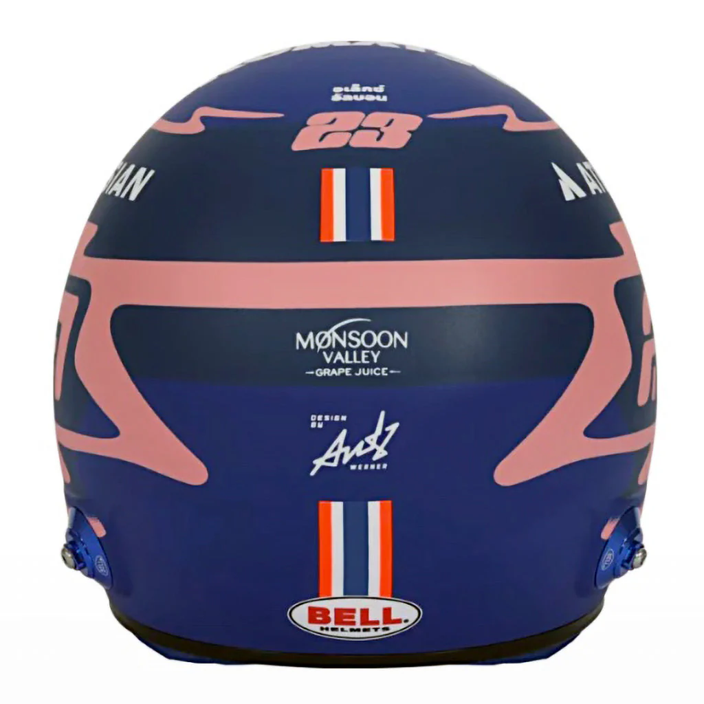 Bell HP77 Alex Albon 1:2 Scale F1 Mini Helmet | Williams 2025 F1 Season - Image 4