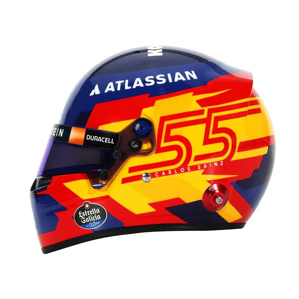 Bell HP77 Carlos Sainz 1:2 Scale F1 Mini Helmet | Williams 2025 F1 Season - Image 2