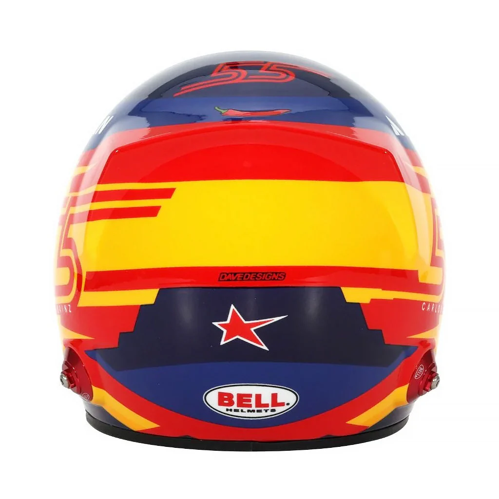 Bell HP77 Carlos Sainz 1:2 Scale F1 Mini Helmet | Williams 2025 F1 Season - Image 6