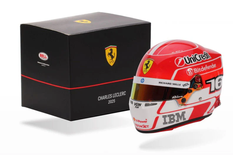 Bell HP77 Charles Leclerc 1:2 Scale F1 Mini Helmet | Ferrari 2025 F1 Season - Image 8