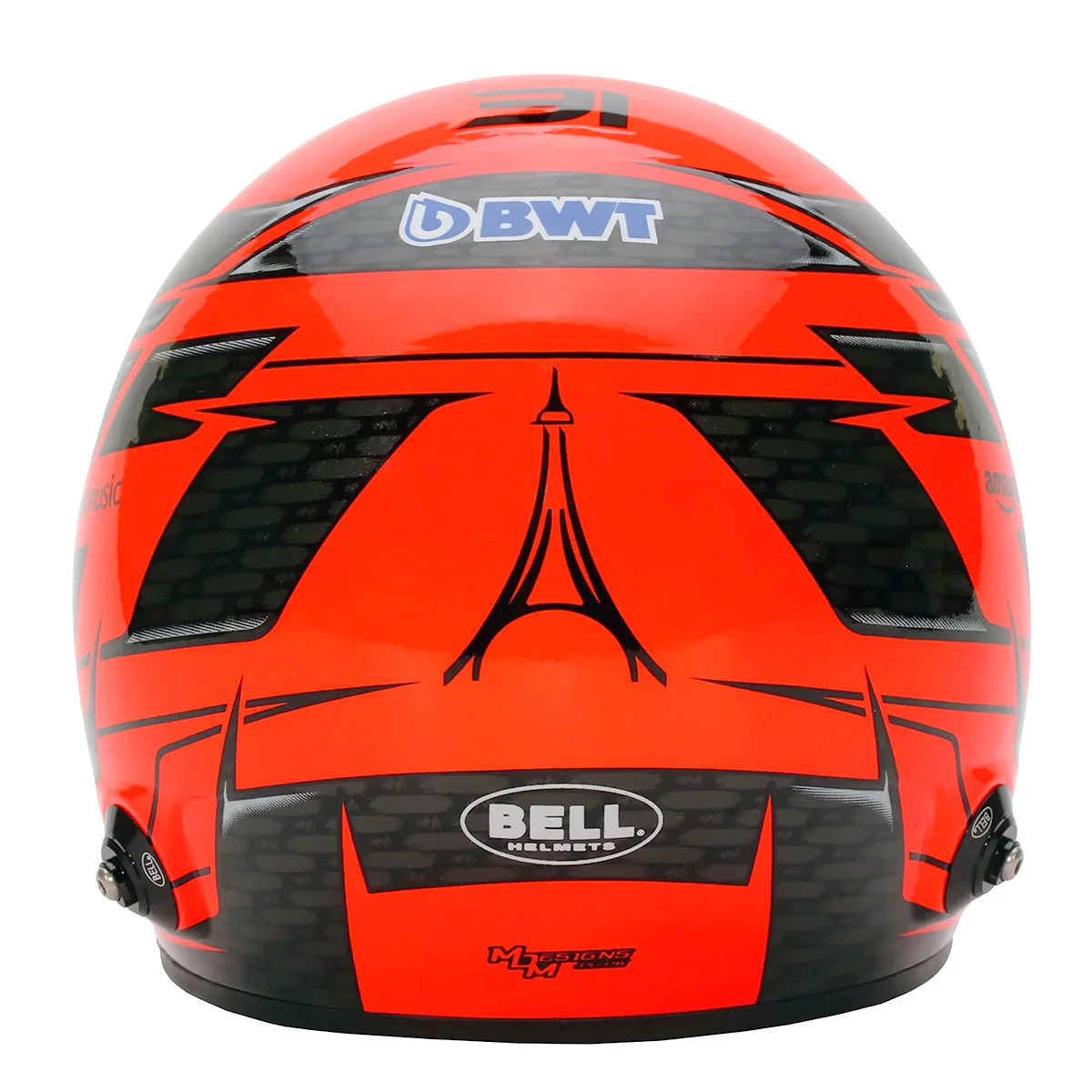 Bell HP77 Esteban Ocon 1:2 Scale F1 Mini Helmet | Alpine 2024 F1 Season - Image 4