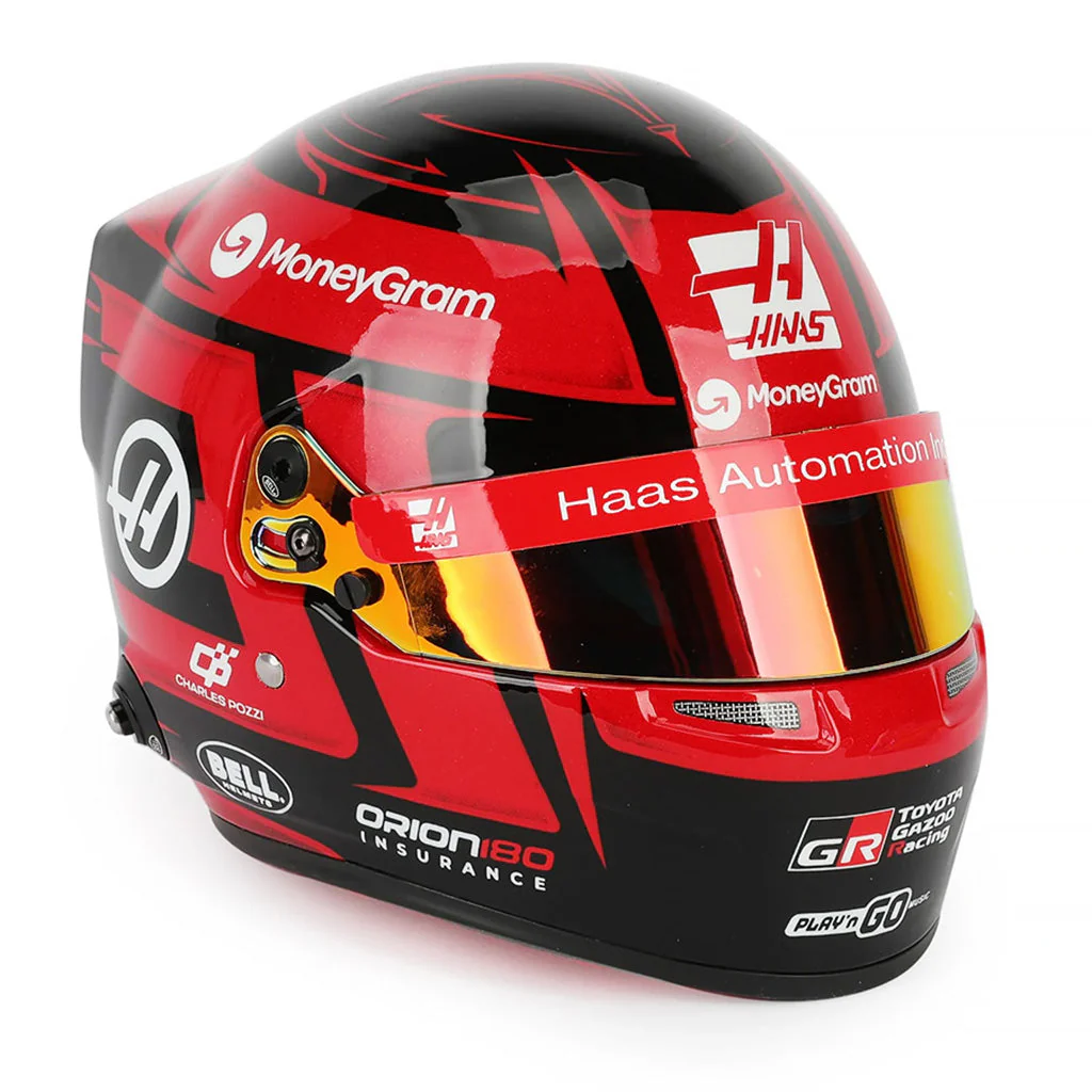 Bell HP77 Esteban Ocon 1:2 Scale F1 Mini Helmet | Haas 2025 F1 Season - Image 5