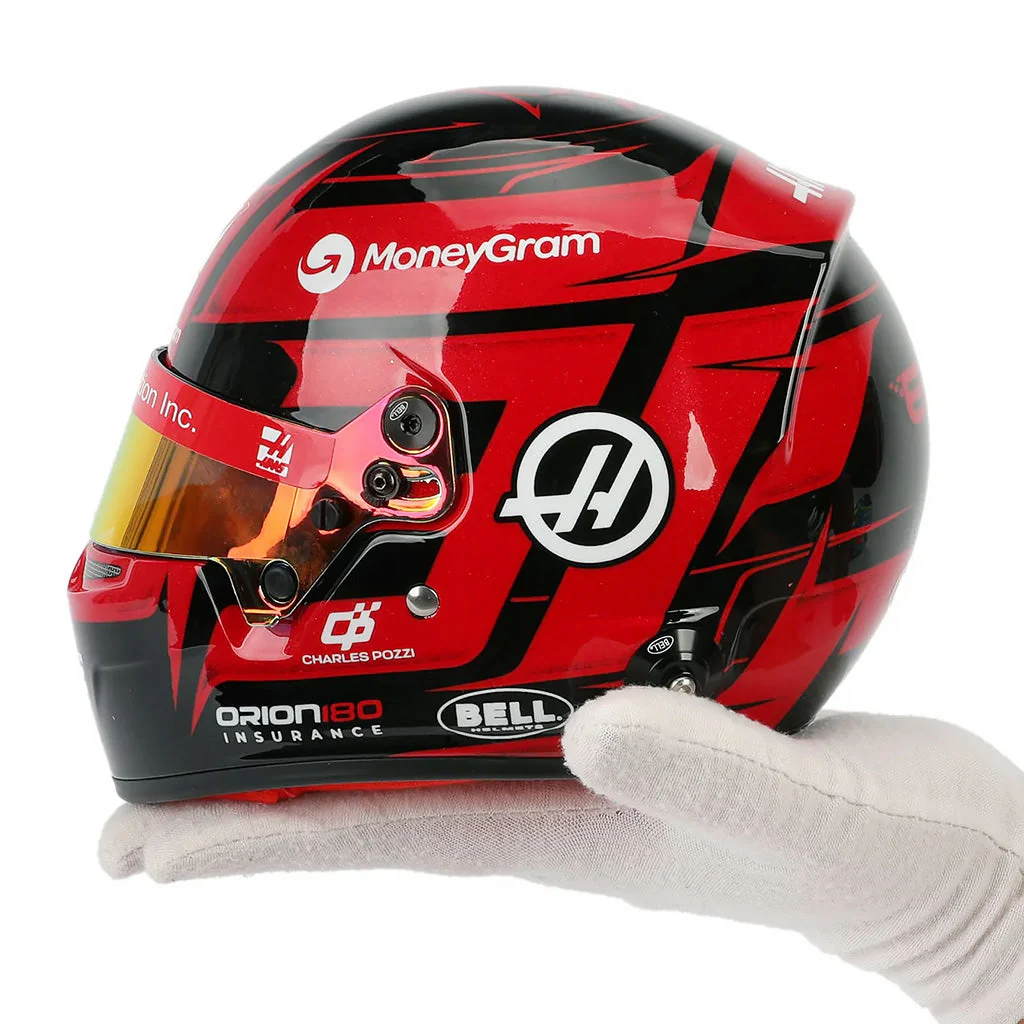 Bell HP77 Esteban Ocon 1:2 Scale F1 Mini Helmet | Haas 2025 F1 Season - Image 8