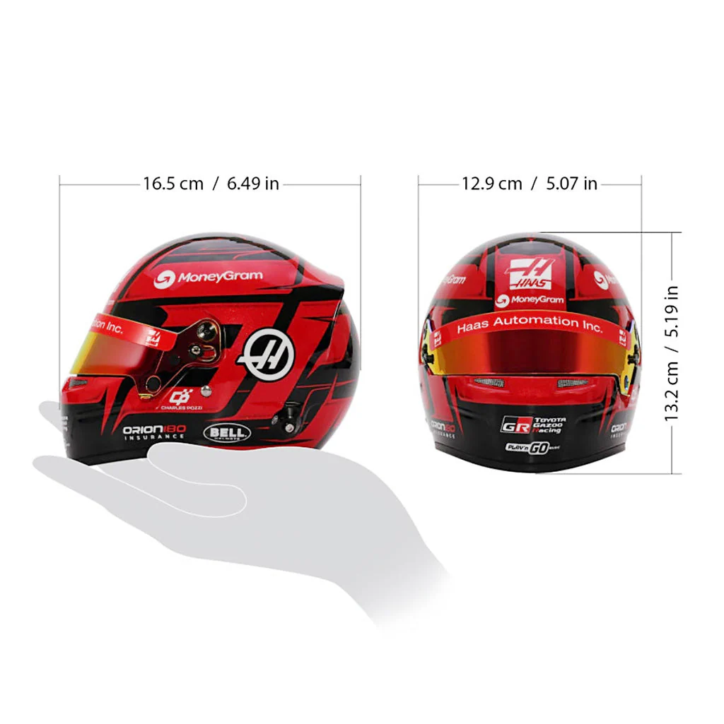 Bell HP77 Esteban Ocon 1:2 Scale F1 Mini Helmet | Haas 2025 F1 Season - Image 9