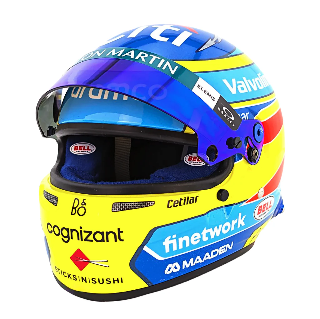 Bell HP77 Fernando Alonso 1:2 Scale F1 Mini Helmet | Aston Martin 2025 F1 Season - Image 2