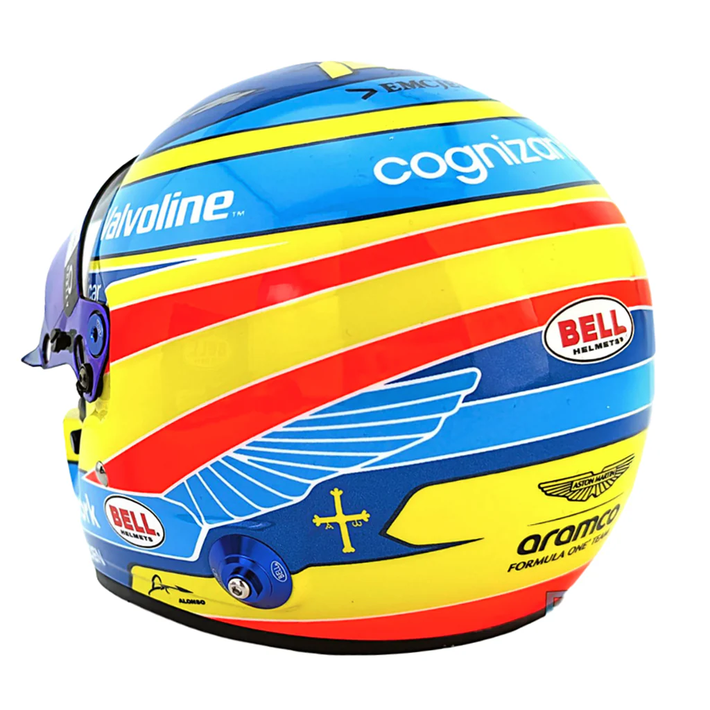 Bell HP77 Fernando Alonso 1:2 Scale F1 Mini Helmet | Aston Martin 2025 F1 Season - Image 3