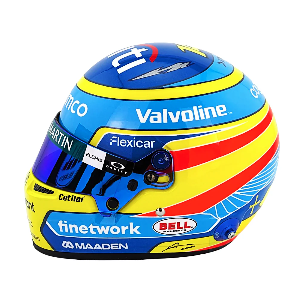 Bell HP77 Fernando Alonso 1:2 Scale F1 Mini Helmet | Aston Martin 2025 F1 Season - Image 4