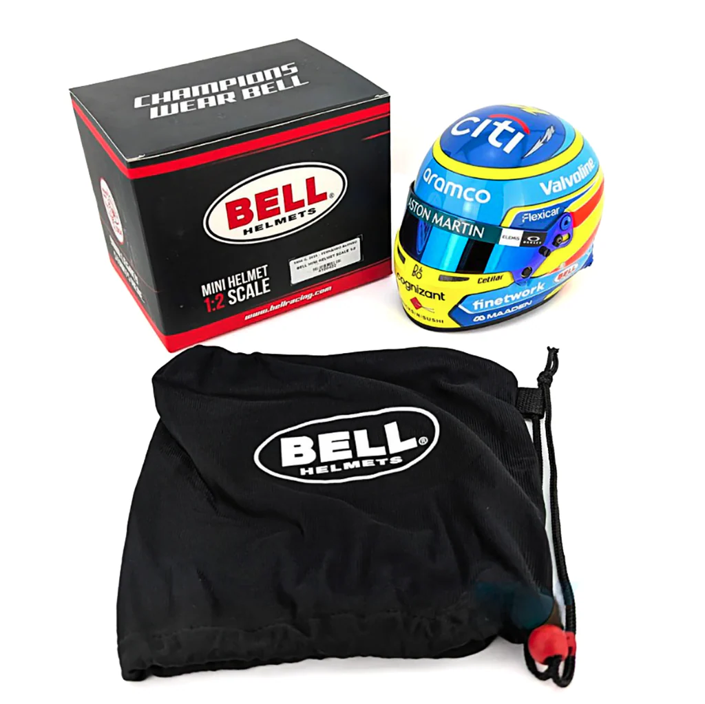 Bell HP77 Fernando Alonso 1:2 Scale F1 Mini Helmet | Aston Martin 2025 F1 Season - Image 7