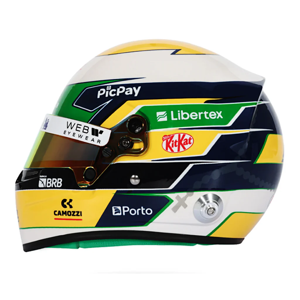 Bell HP77 Gabriel Bortoleto 1:2 Scale F1 Mini Helmet | Kick Sauber 2025 F1 Season - Image 2