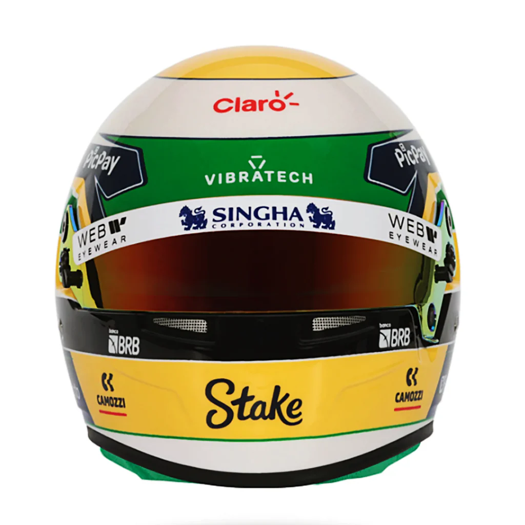 Bell HP77 Gabriel Bortoleto 1:2 Scale F1 Mini Helmet | Kick Sauber 2025 F1 Season - Image 3