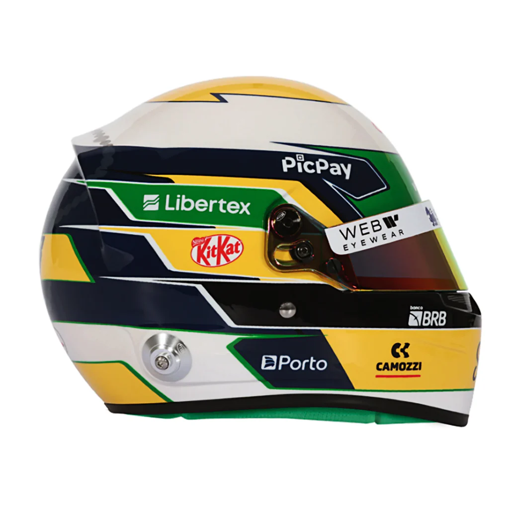 Bell HP77 Gabriel Bortoleto 1:2 Scale F1 Mini Helmet | Kick Sauber 2025 F1 Season - Image 5