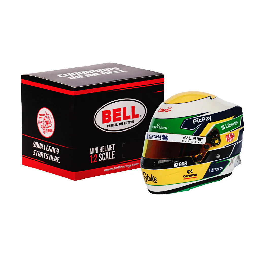 Bell HP77 Gabriel Bortoleto 1:2 Scale F1 Mini Helmet | Kick Sauber 2025 F1 Season - Image 8