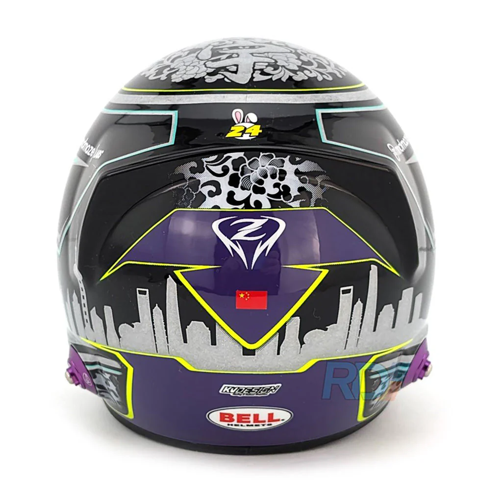 Bell HP77 Guanyu Zhou 1:2 Scale F1 Mini Helmet | Kick Sauber 2024 F1 Season - Image 3