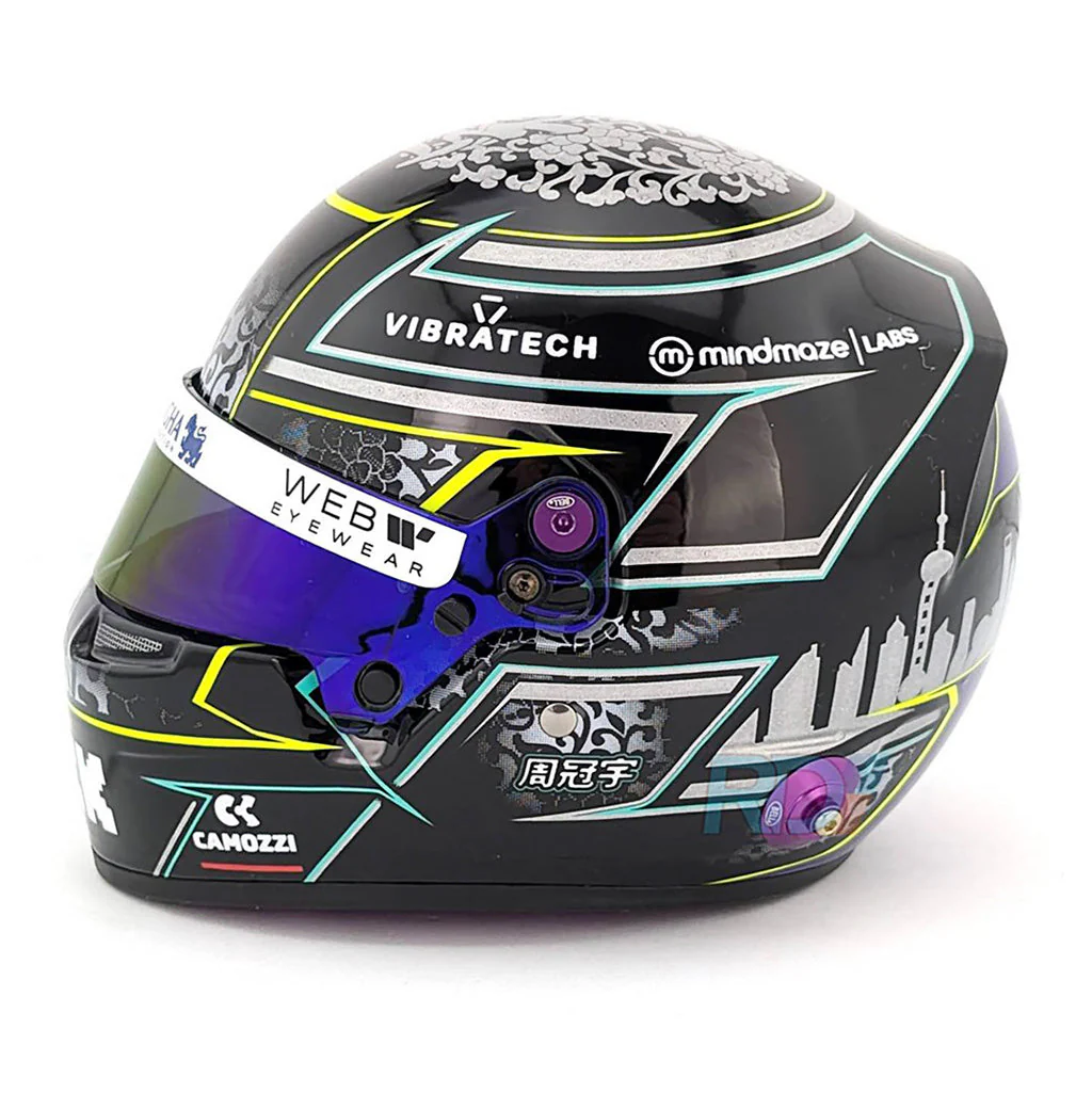 Bell HP77 Guanyu Zhou 1:2 Scale F1 Mini Helmet | Kick Sauber 2024 F1 Season - Image 4