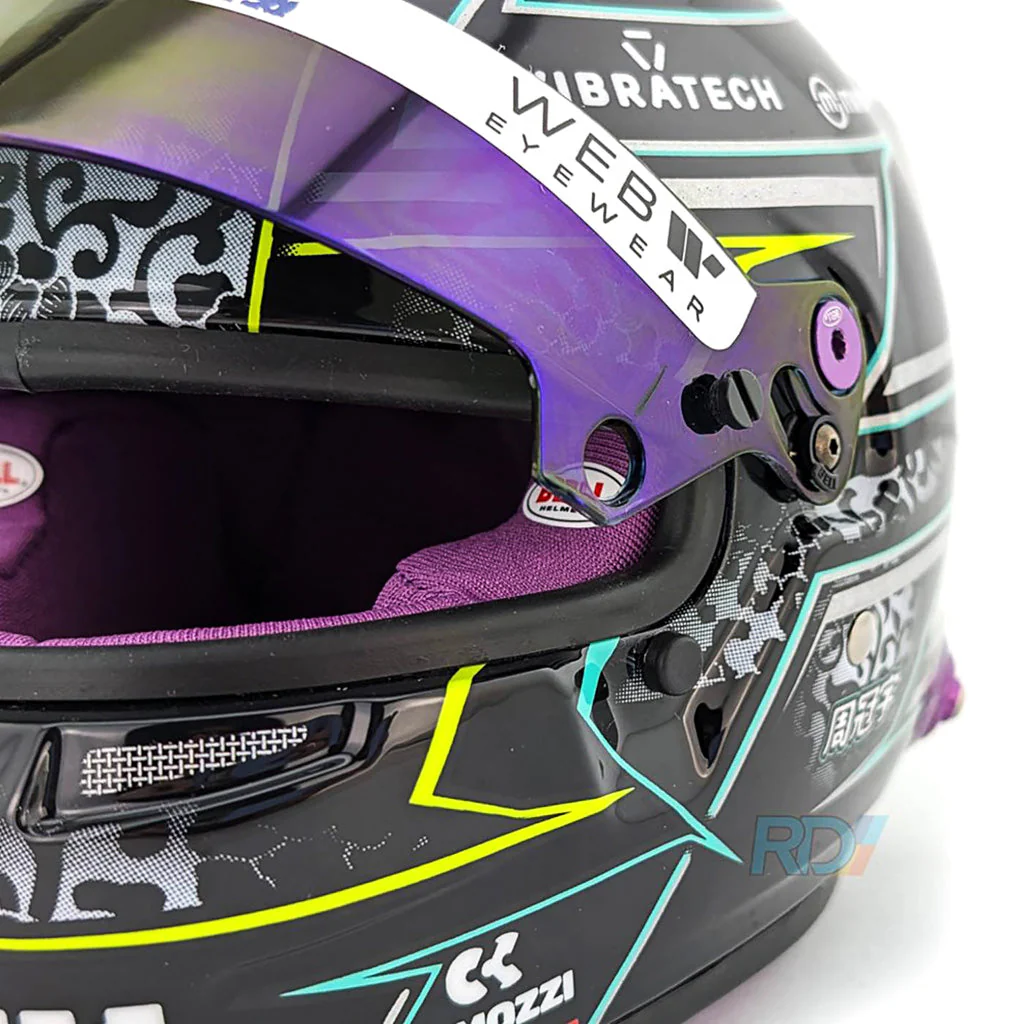 Bell HP77 Guanyu Zhou 1:2 Scale F1 Mini Helmet | Kick Sauber 2024 F1 Season - Image 5