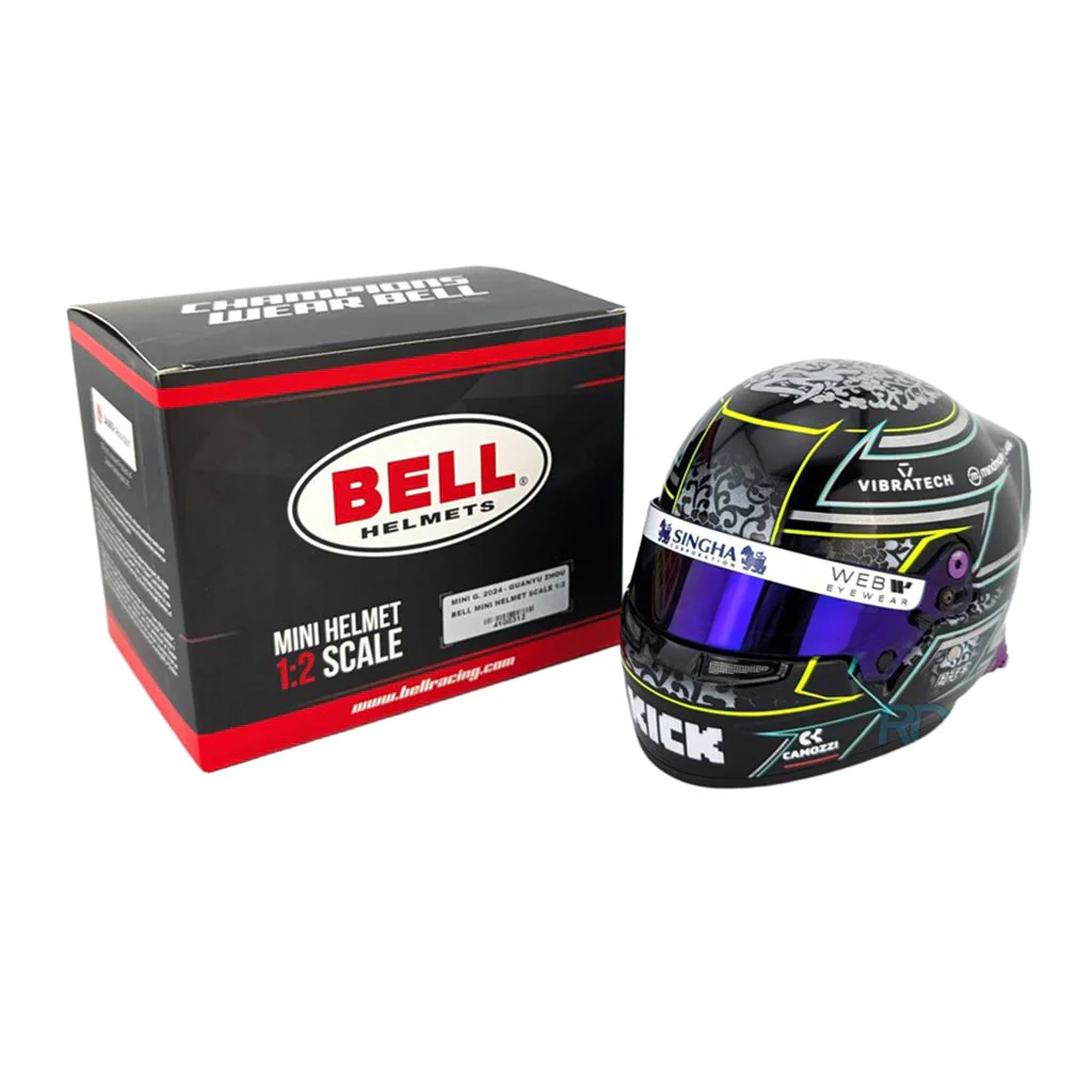 Bell HP77 Guanyu Zhou 1:2 Scale F1 Mini Helmet | Kick Sauber 2024 F1 Season - Image 7