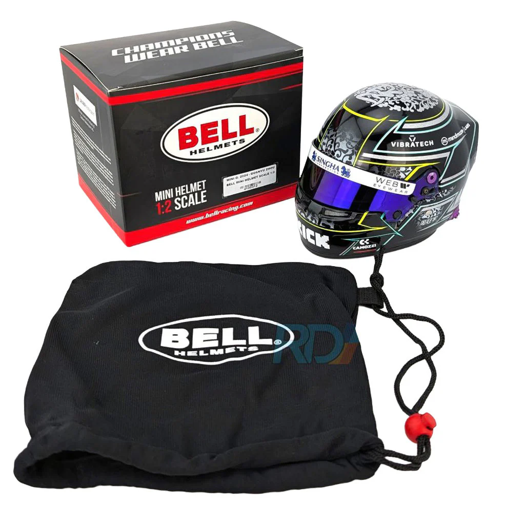 Bell HP77 Guanyu Zhou 1:2 Scale F1 Mini Helmet | Kick Sauber 2024 F1 Season - Image 8