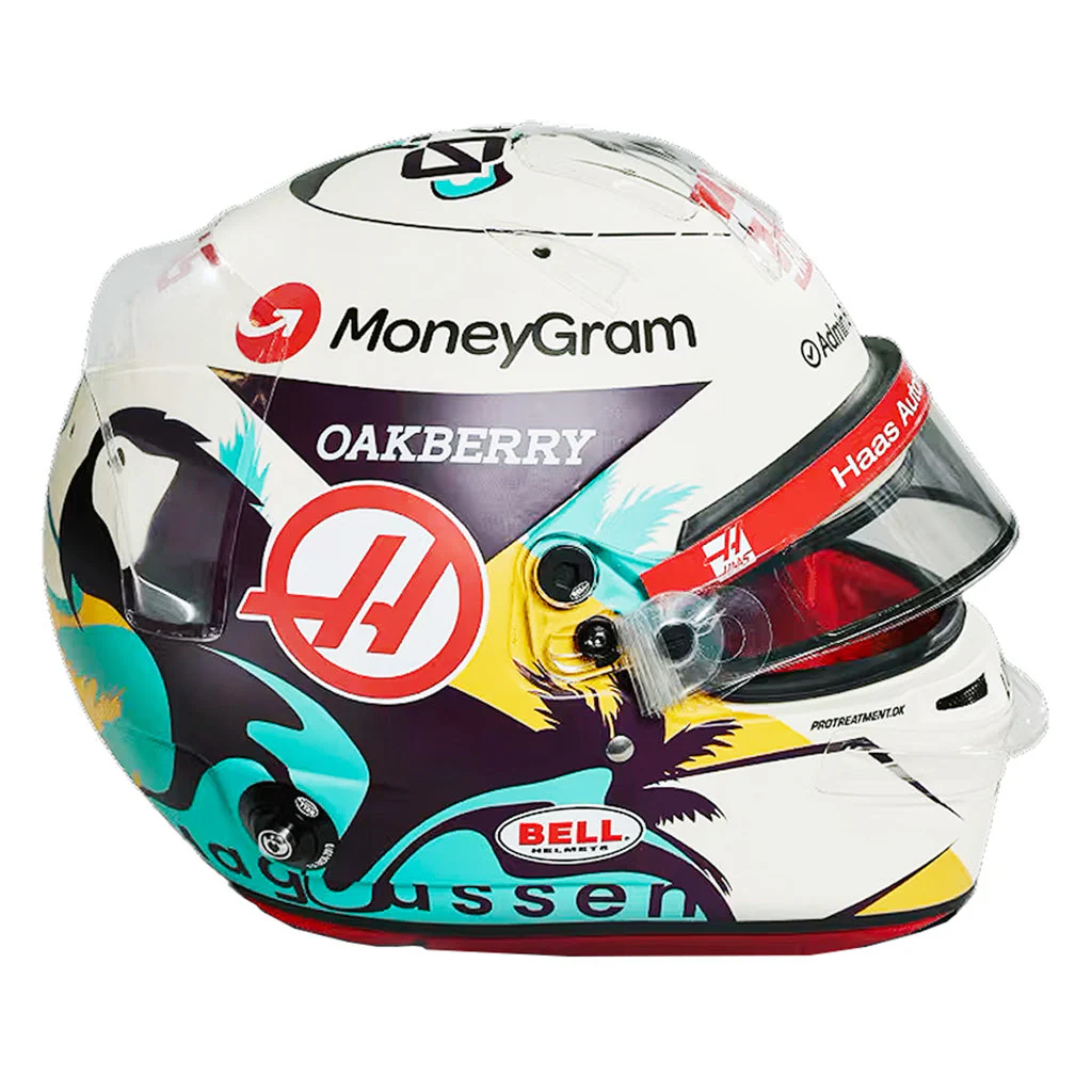 Bell HP77 Kevin Magnussen 1:2 Scale F1 Mini Helmet | Haas 2024 F1 Season - Image 3