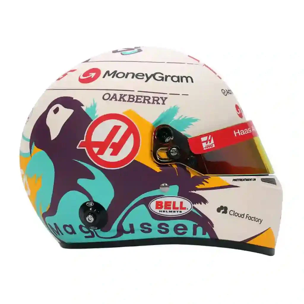 Bell HP77 Kevin Magnussen 1:2 Scale F1 Mini Helmet | Haas 2024 F1 Season - Image 5