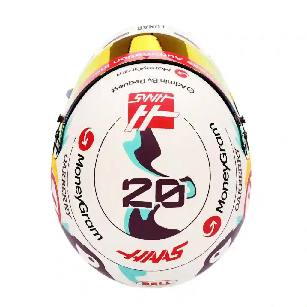 Bell HP77 Kevin Magnussen 1:2 Scale F1 Mini Helmet | Haas 2024 F1 Season - Image 7