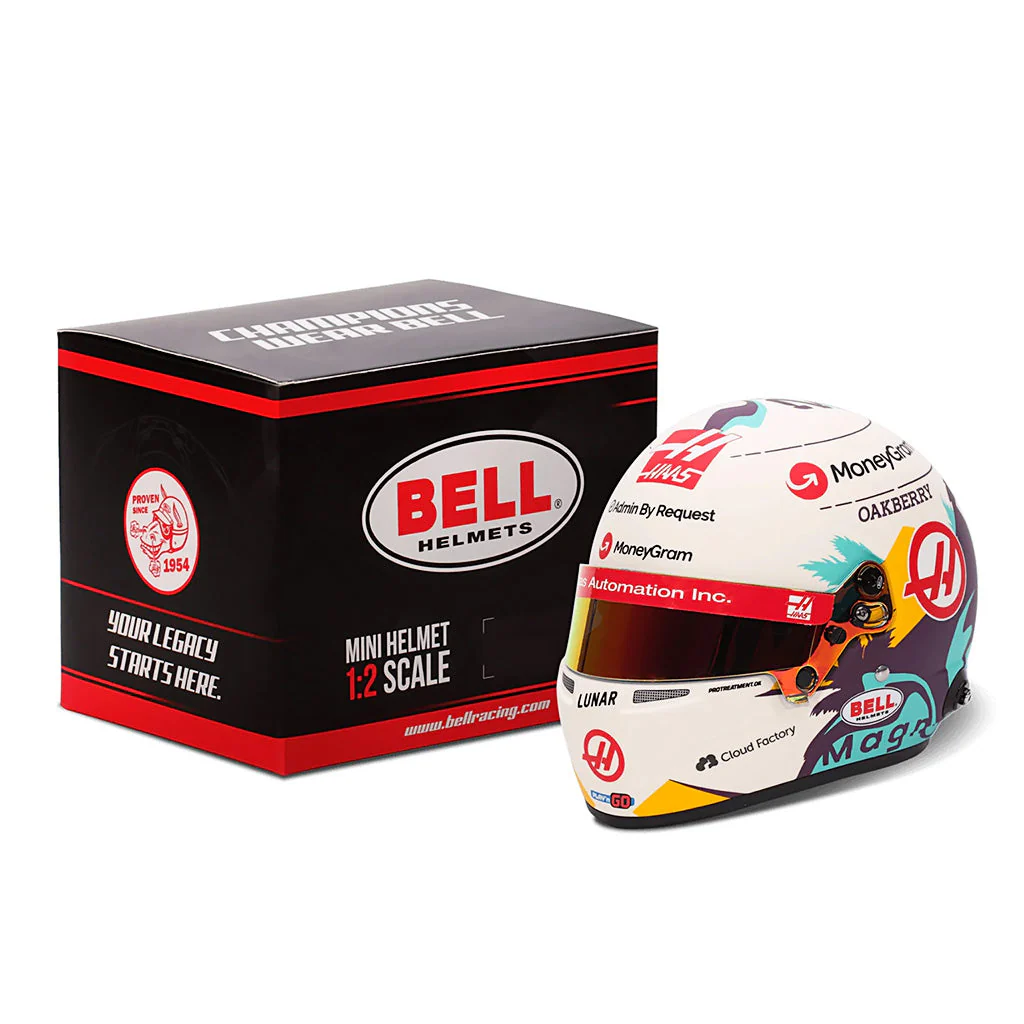 Bell HP77 Kevin Magnussen 1:2 Scale F1 Mini Helmet | Haas 2024 F1 Season - Image 8