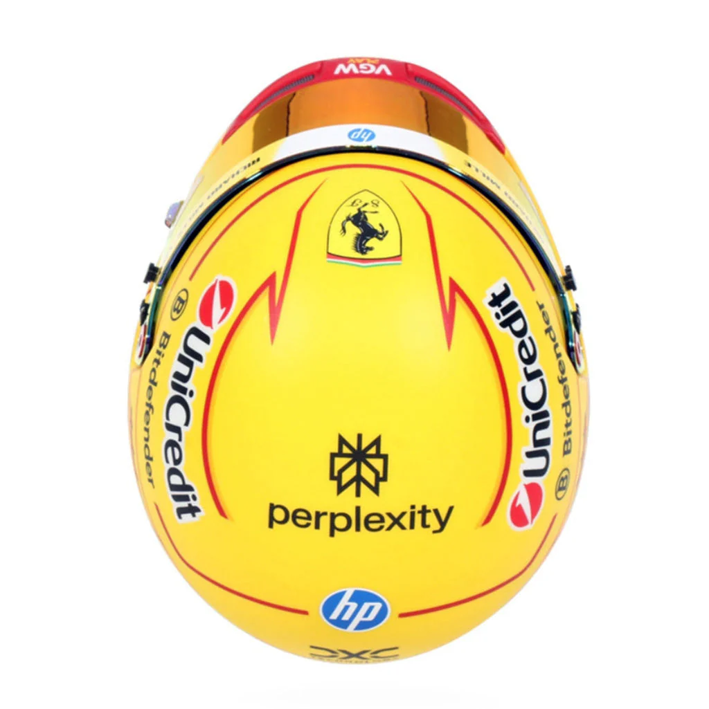 Bell HP77 Lewis Hamilton 1:2 Scale F1 Mini Helmet | Ferrari 2025 F1 Season - Image 4