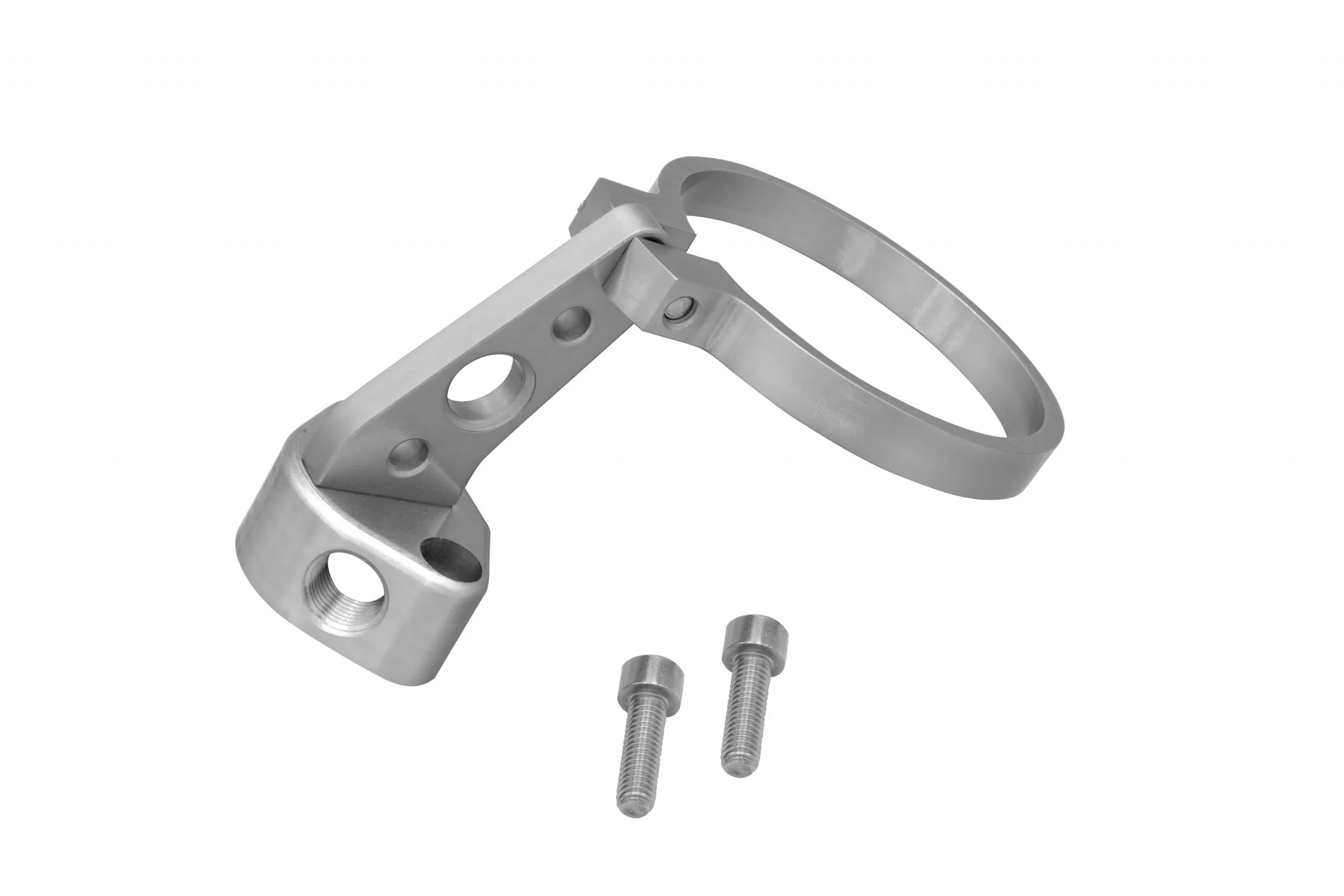 Billet Mag Clamp Breather - Silver