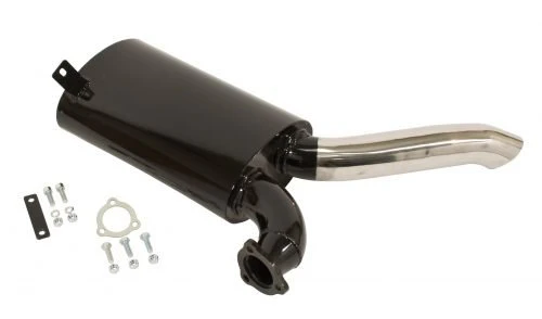 Black with Stainless Steel Tip Sideflow Muffler Only - Image 5