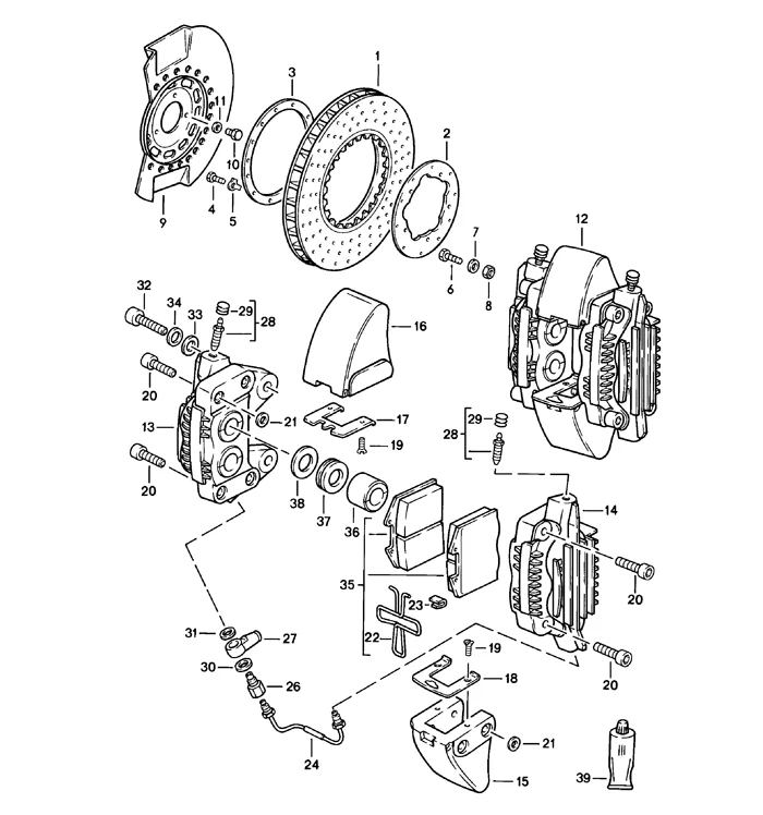 Front Brake Caliper Piston Scraper Ring for Porsche 911 (1978-89) - Image 2